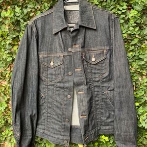 Men’s Levi’s Denim Utilitarian Jacket in Charcoal